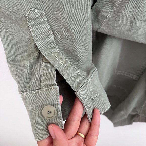 Jonathan Simkhai Green Darcy Cotton Twill Cargo Utilitarian Playsuit Romper S - Picture 7 of 8